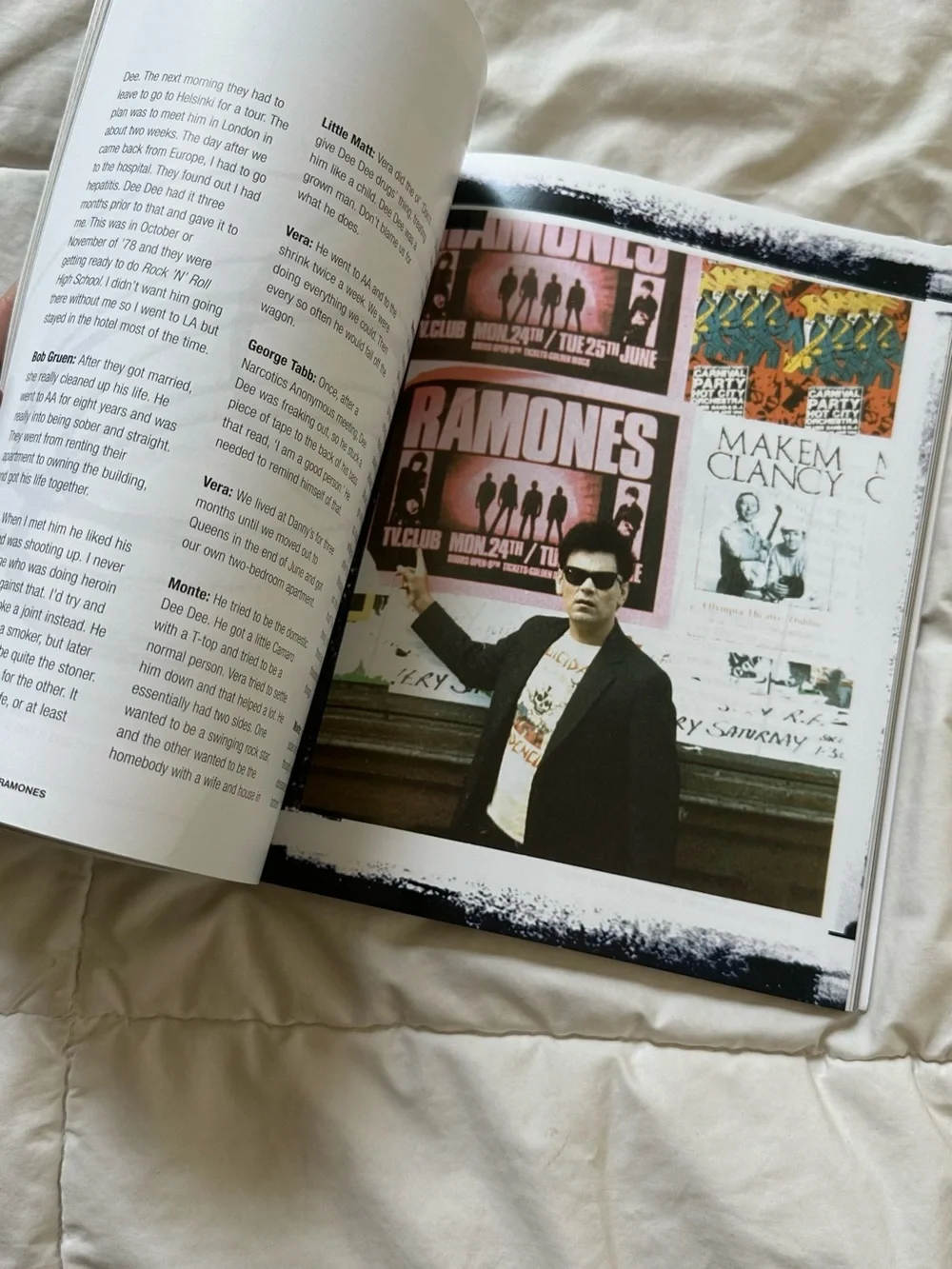 ON THE ROAD WITH -THE RAMONES COFFEE TABLE BOOK ~ Updated Edition!